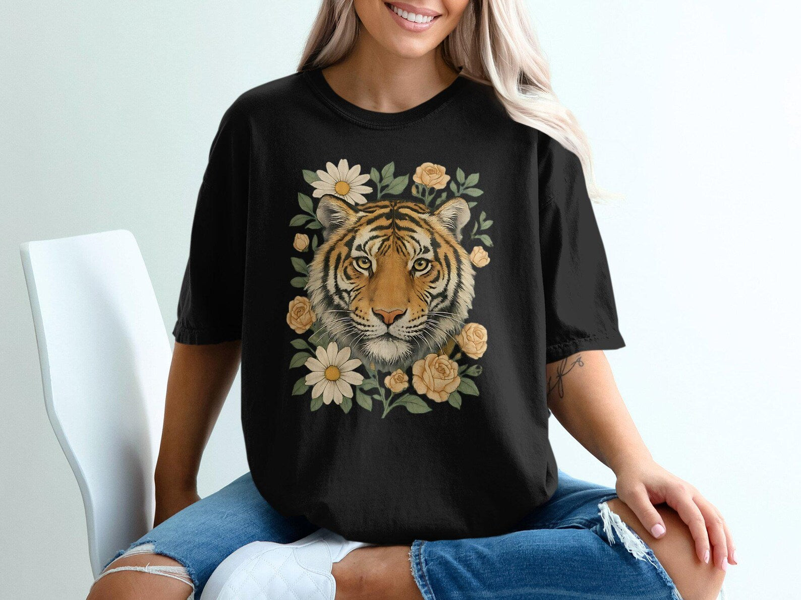 Tricou Oversized BUMBAC 100% Bloom 2